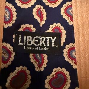 Liberty of London Blue and Red Patterned Tie